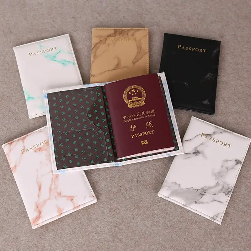 Travel Waterproof Dirt Passport Holder Cover Wallet PU Leather ID Card Holders Business Credit Card Holder Case Pouch