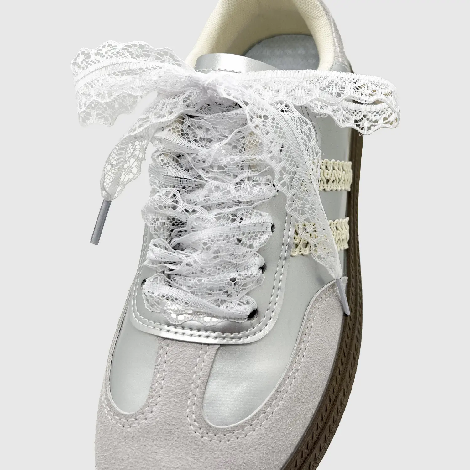 1Pair DIY Lace Flat Shoelace for Sneakers Shoelaces for Women Casual Shoes Black White Shoe Laces Accessorices