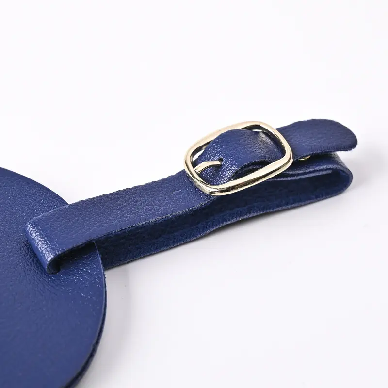 1PCS PU Leather Business Luggage Tag Suitcase Address Label Luggage Boarding Case Label Name ID Address Clip Travel Accessories