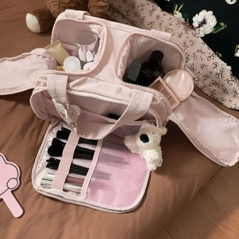 Large Capacity Cosmetic Bag Female Travel Wash Handbag Bathroom Storage Shower Makeup Pouch Unisex Toiletries Organizer
