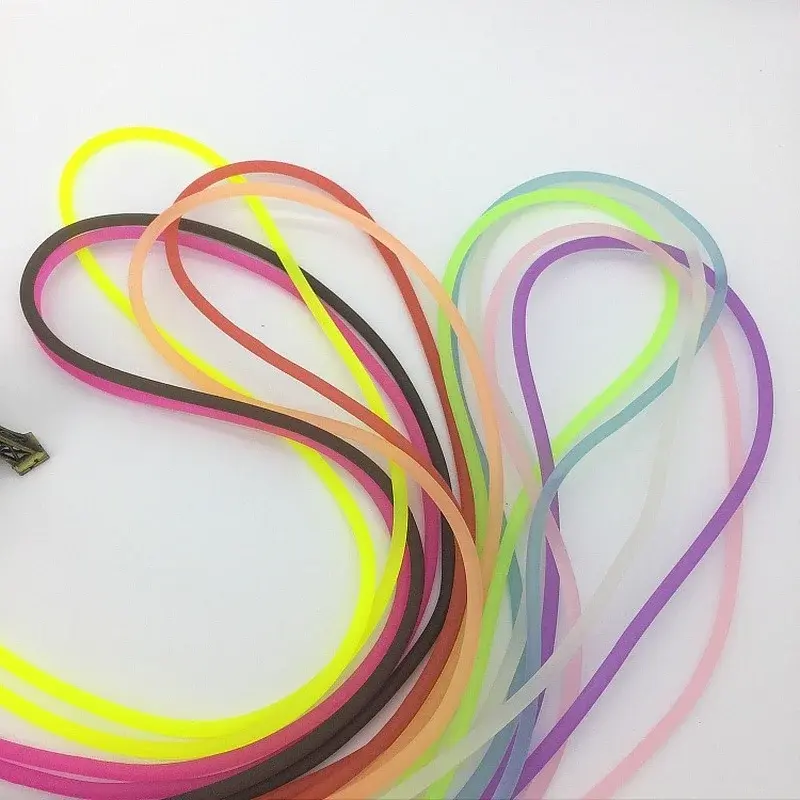 Fashion Luminous Neck Strap Lanyard Phone Lanyards Mobile Phone Strap Lanyard Silicone Soft Rope Business Card Holder Lanyard