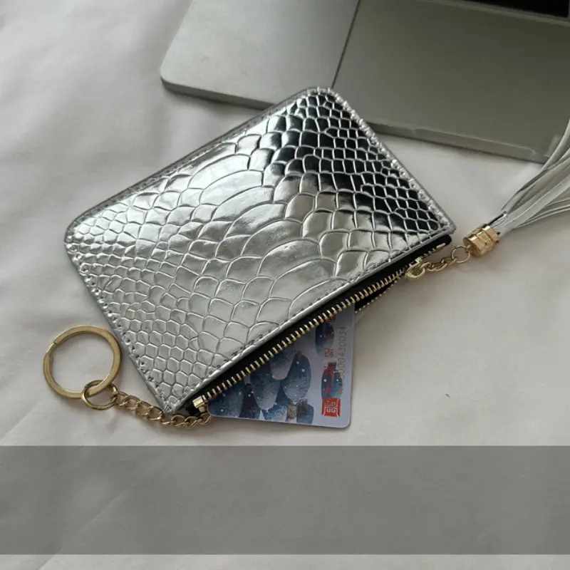New Fashion Mini Cute Coin Purse Key Chain Leather Wallet for Women Portable Card Holder ID Bag Key Coin Pouch