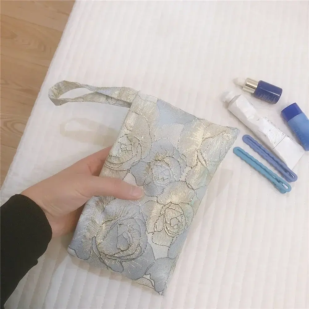 Sweet Cute Korean Women's Small Cosmetic Bag Makeup Case Travel Make Up Organizer Storage Bag Portable Clutch Purse Handbags