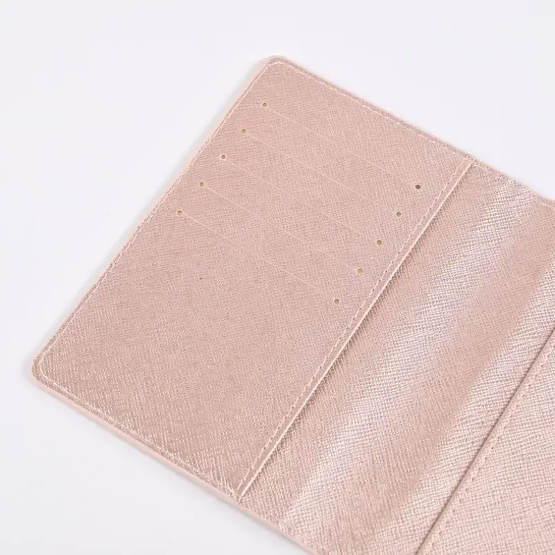New Solid Color PU Leather Passport Cover with Multi-functional Card Case