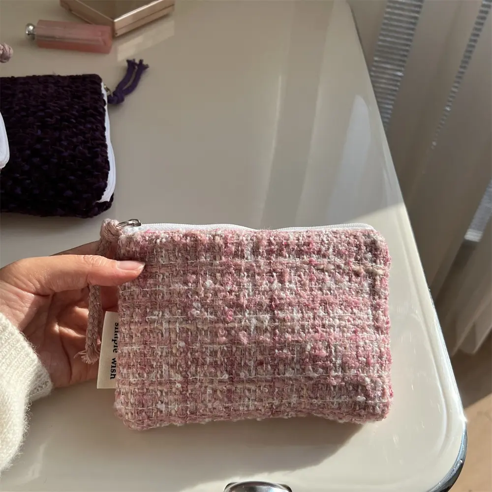 Kawaii Small Travel Cosmetic Lipstick Earphone Data Cable Storage Bag Purse Women Portable Mini Makeup Handbags Wallet Pouch Bag