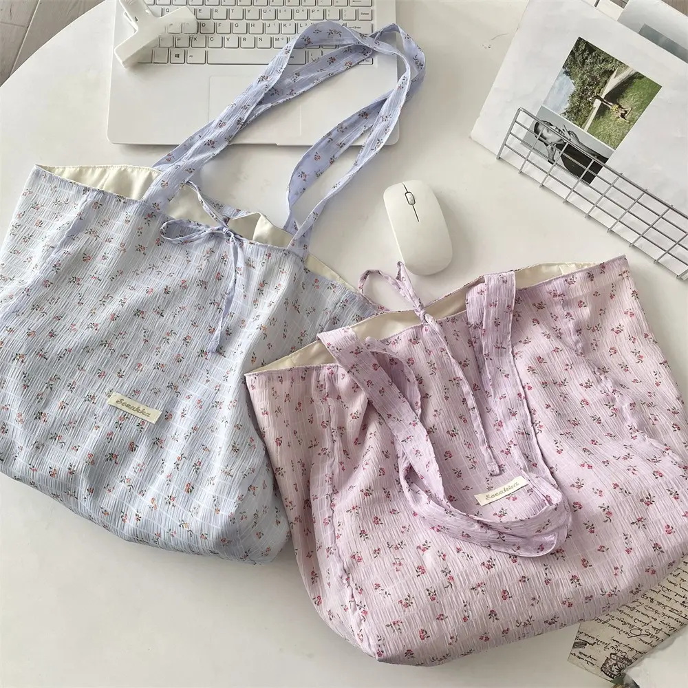 Fresh sweet Tote Bag for Women Girls Kids Shoulder Bag with Inner Pocket For Work Travel And Shopping Dropshipping