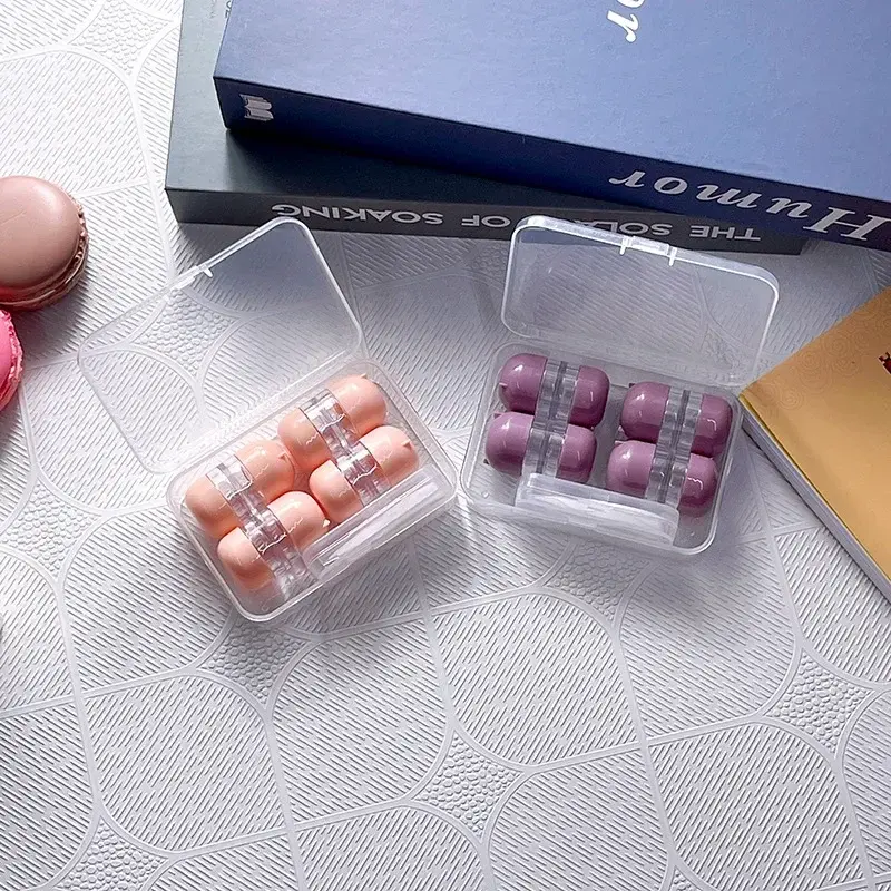 3/4pairs Contact Lens Box Holder Travel Portable Small Cute Clear Eyewear Bag Container Contact Lenses Soak Storage Case