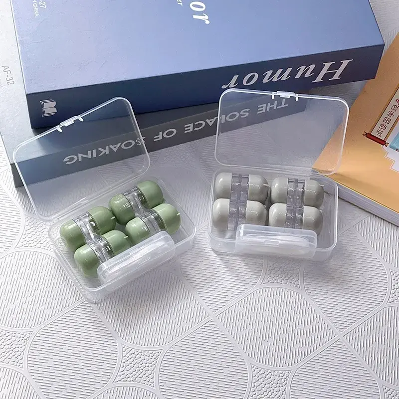 3/4pairs Contact Lens Box Holder Travel Portable Small Cute Clear Eyewear Bag Container Contact Lenses Soak Storage Case