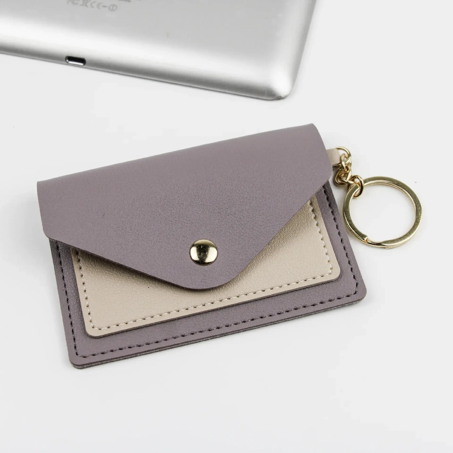 Fashion Slim Leather Wallet Business Credit Card Holder Short Purse Leather ID Card Holder Candy Color Bank Multi Slot Card Case