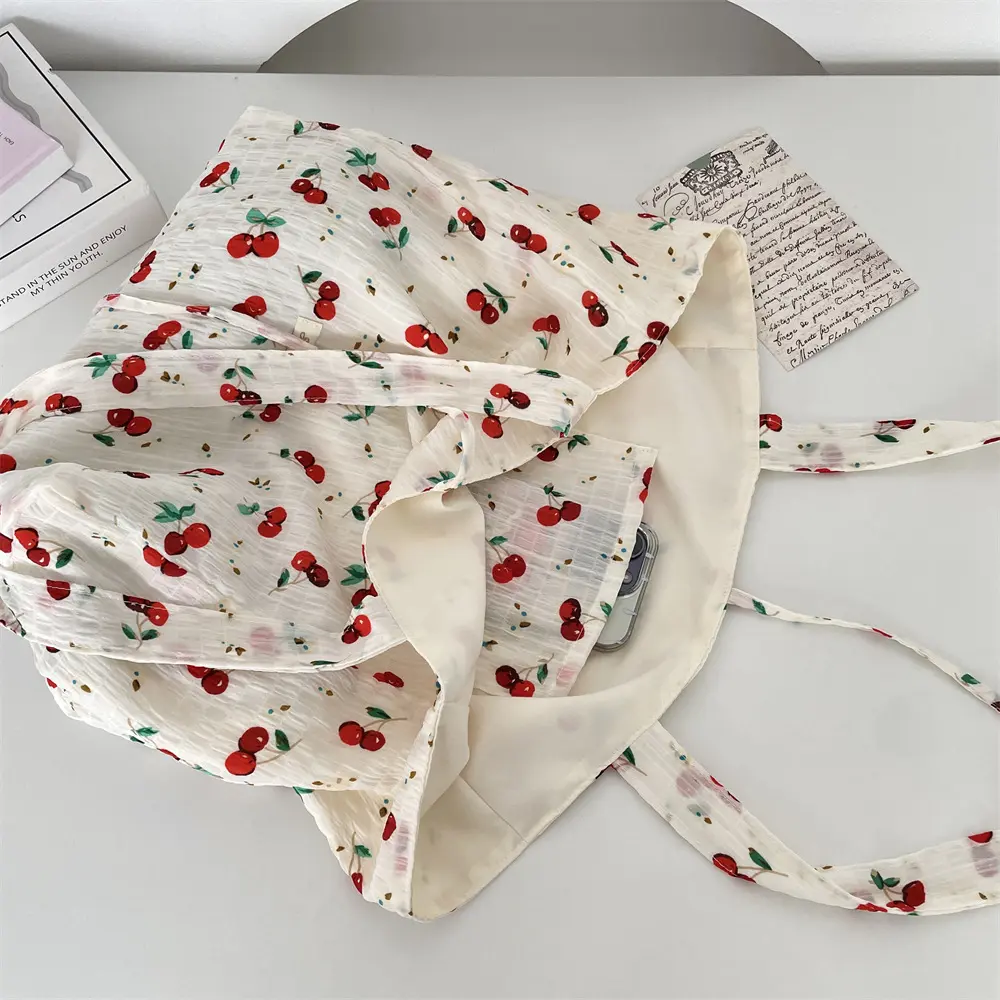 Fresh sweet Tote Bag for Women Girls Kids Shoulder Bag with Inner Pocket For Work Travel And Shopping Dropshipping