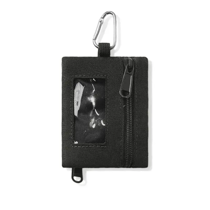 Cute Coin Purse Money Pouch with Keychain Wallet for ID Credit Card Storage - Portable Canvas Mini Coin Bags Bank Card Holder