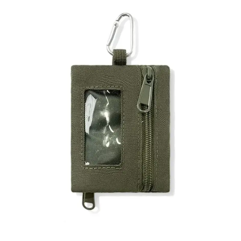 Cute Coin Purse Money Pouch with Keychain Wallet for ID Credit Card Storage - Portable Canvas Mini Coin Bags Bank Card Holder
