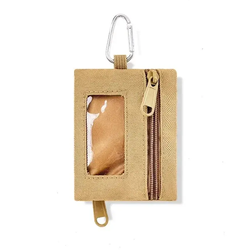 Cute Coin Purse Money Pouch with Keychain Wallet for ID Credit Card Storage - Portable Canvas Mini Coin Bags Bank Card Holder