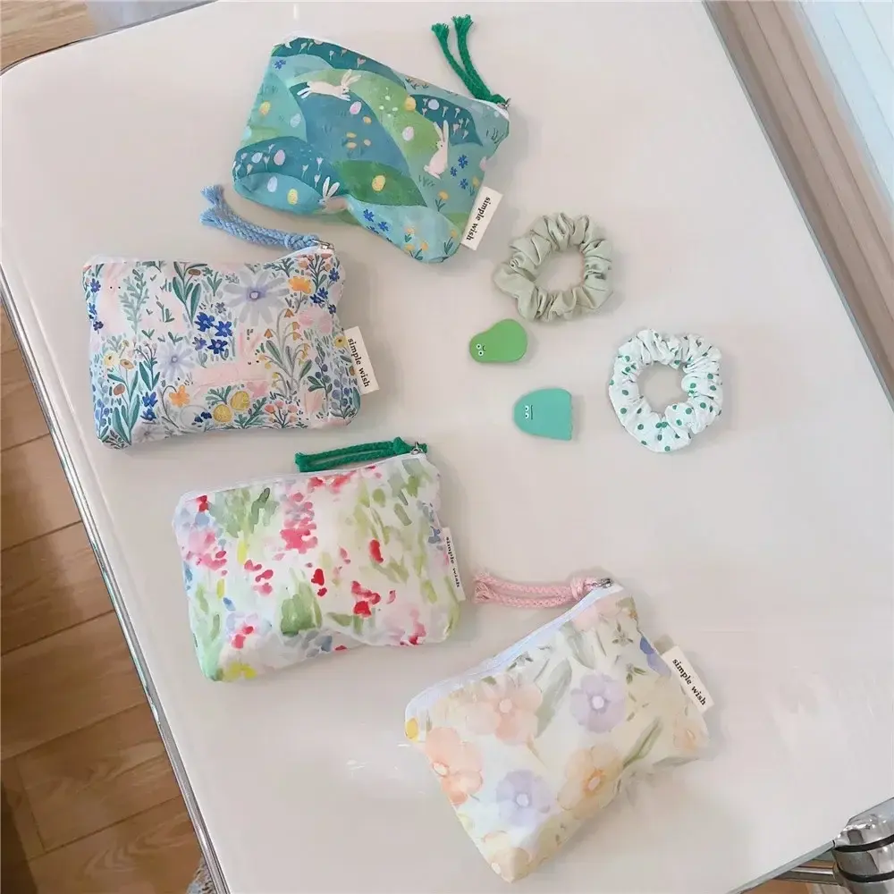 Women Mini Portable Bags Fashion Coin Purse Card Holder Wallet Key Pouch Make Up Lipstick Sanitary Napkin Organizer Zipper Bag