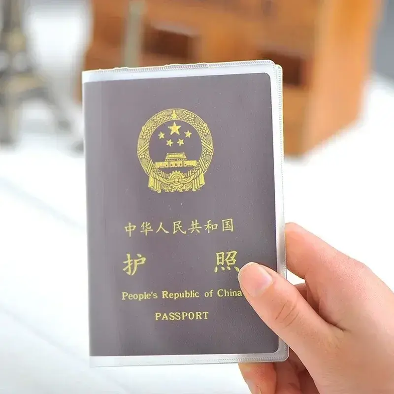 Transparent PVC Passport Cover Waterproof Protective Card Case Travel Credit Card Holder ID&Document Passport Holder Protector