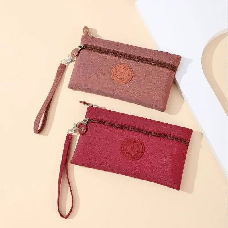 Fashion Women Nylon Coin Purse Phone Pouch Keys ID Credit Card Storage Bag Large Capacity Portable Women's Handbag Zipper Wallet