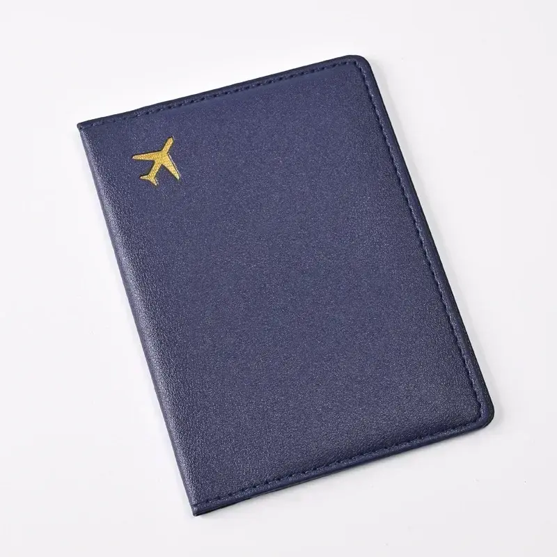 PU Leather Travel Passport Holder Women Men Passport Cover Ticket Clip Passport Wallet ID Card Holder Travel Wallet Unisex