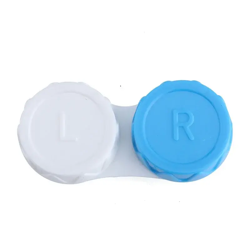 Mini Portable Contact Lens Case Eyes Contacts Care Container Box Contact Lenses Storage Box Two-color Contact Lens Box Hot Sale