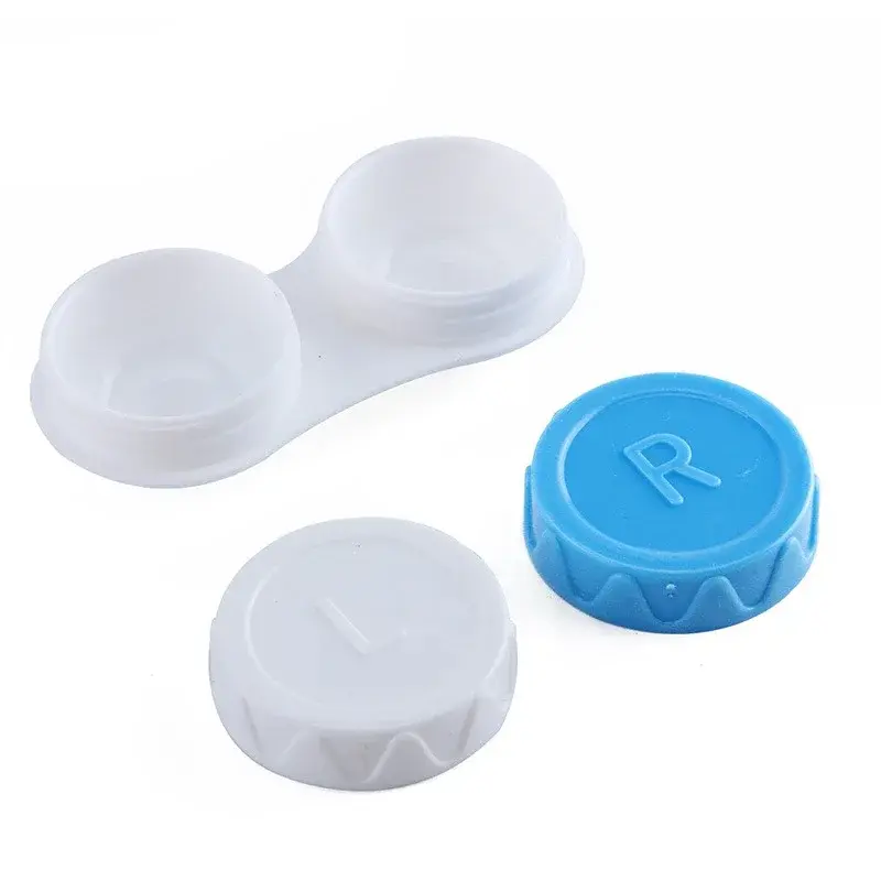 Mini Portable Contact Lens Case Eyes Contacts Care Container Box Contact Lenses Storage Box Two-color Contact Lens Box Hot Sale