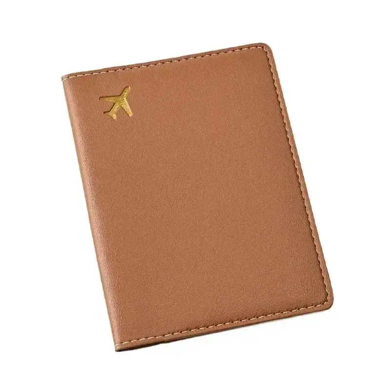 PU Leather Travel Passport Holder Women Men Passport Cover Ticket Clip Passport Wallet ID Card Holder Travel Wallet Unisex