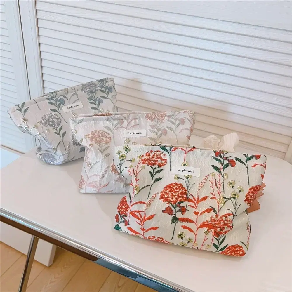 Makeup Bags Canvas Multifunction Women's Cosmetic Bags Large Travel Organizer Toiletry Portable Fashion Ladies MakeUp Pouch