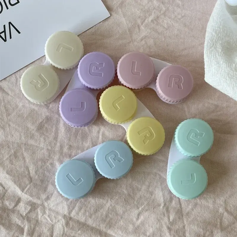 5/10pcs Random Color Contact Lenses Box Travel Holder Container Soaking Contact Lens Box Mini Contact Lenses Case Accessories