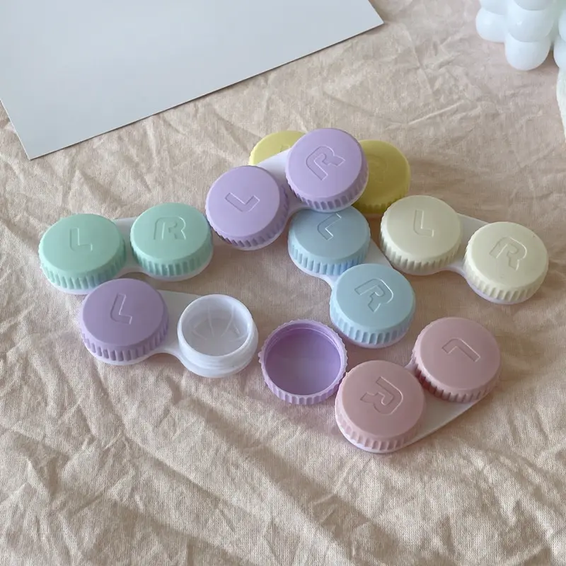 5/10pcs Random Color Contact Lenses Box Travel Holder Container Soaking Contact Lens Box Mini Contact Lenses Case Accessories