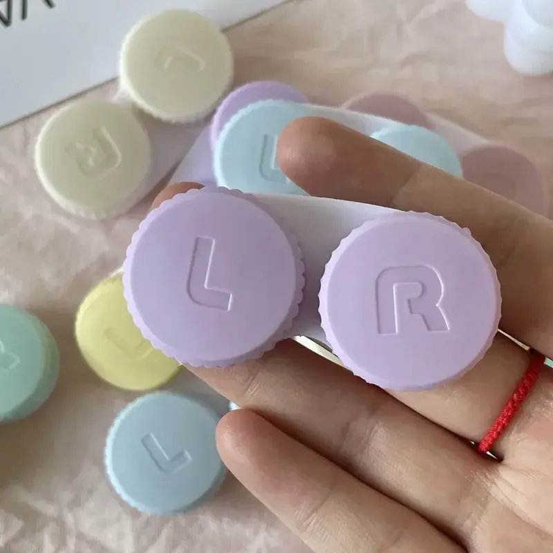 5/10pcs Random Color Contact Lenses Box Travel Holder Container Soaking Contact Lens Box Mini Contact Lenses Case Accessories
