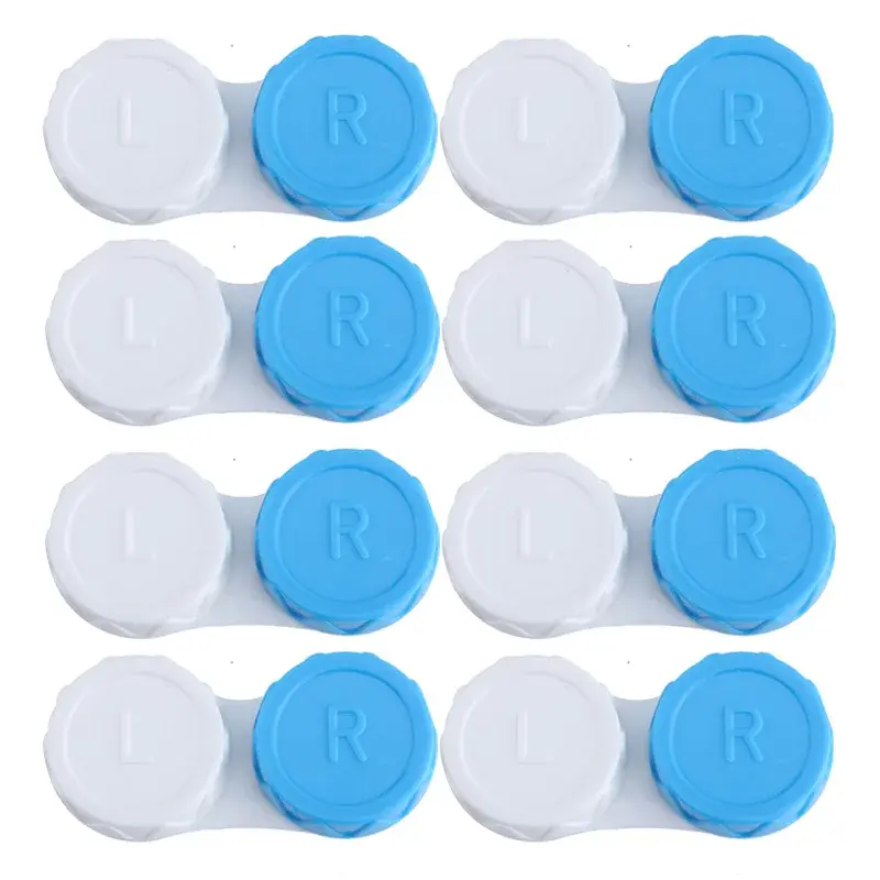 10pc Mini Contact Lens Case for Eyes Travel Kit Holder Glasses Cosmetic Contact Lenses Case Box Container Travel Accessaries