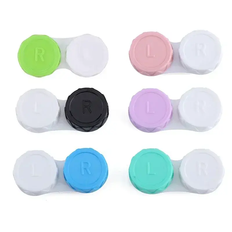 10pc Mini Contact Lens Case for Eyes Travel Kit Holder Glasses Cosmetic Contact Lenses Case Box Container Travel Accessaries