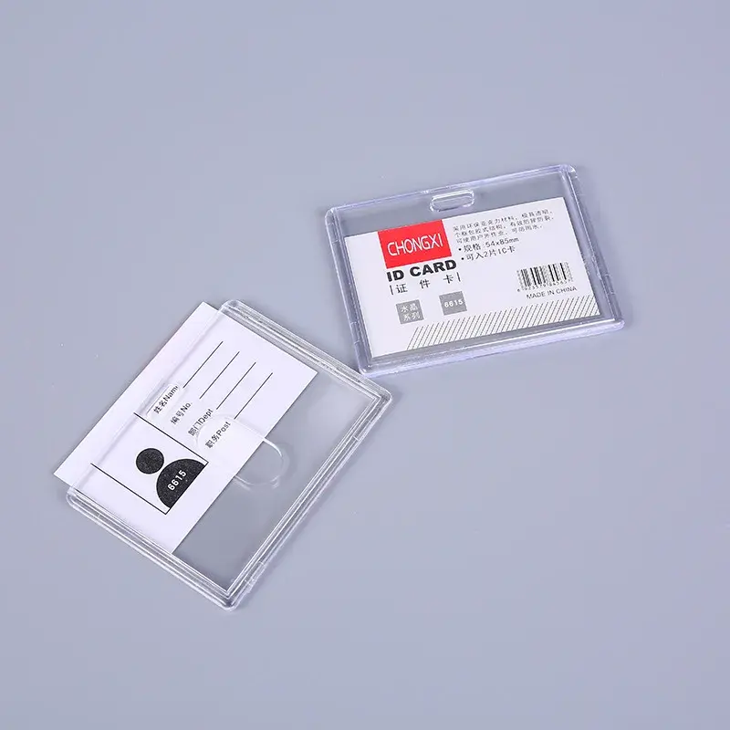Clear Card Cover Plastic Transparent Card Holder Men Women Business Bank ID  Credit Card Child Bus Card Cover Case Protector