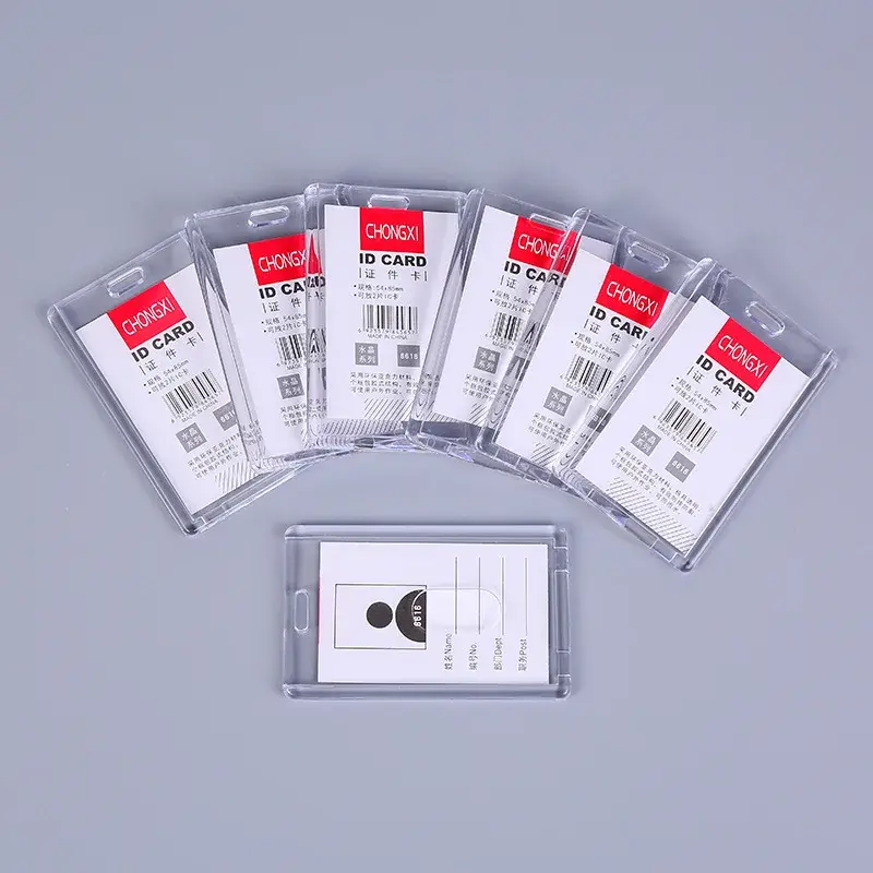 Clear Card Cover Plastic Transparent Card Holder Men Women Business Bank ID  Credit Card Child Bus Card Cover Case Protector