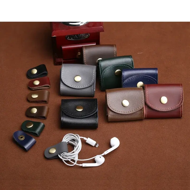 Mini Fashion Coin Purse Vintage Men Women Genuine Leather Wallet Multifunctional Female Small Coin Bag Key Pocket Wallets