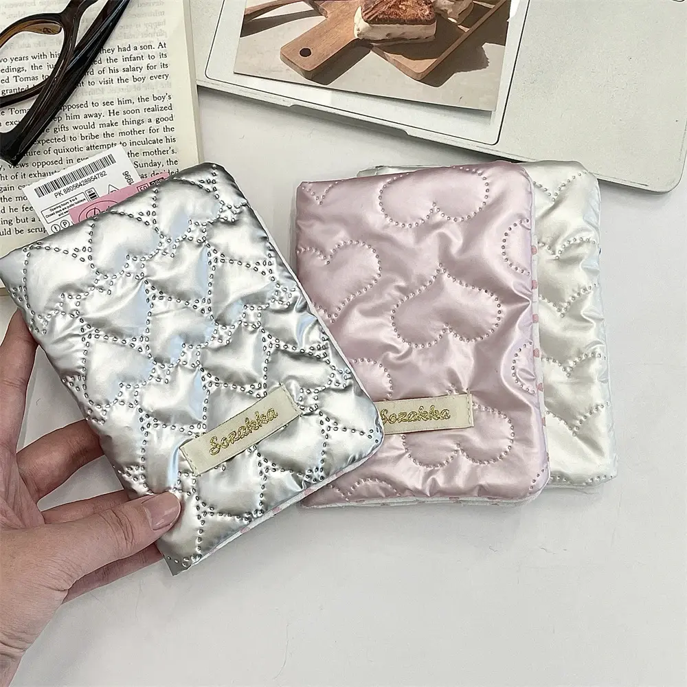 Cute Korean Bow Passport Holder for Women Traveling, ID Card and Ticket Clip Wallet Cover