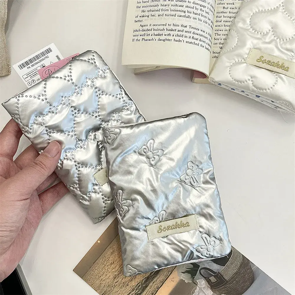 Cute Korean Bow Passport Holder for Women Traveling, ID Card and Ticket Clip Wallet Cover