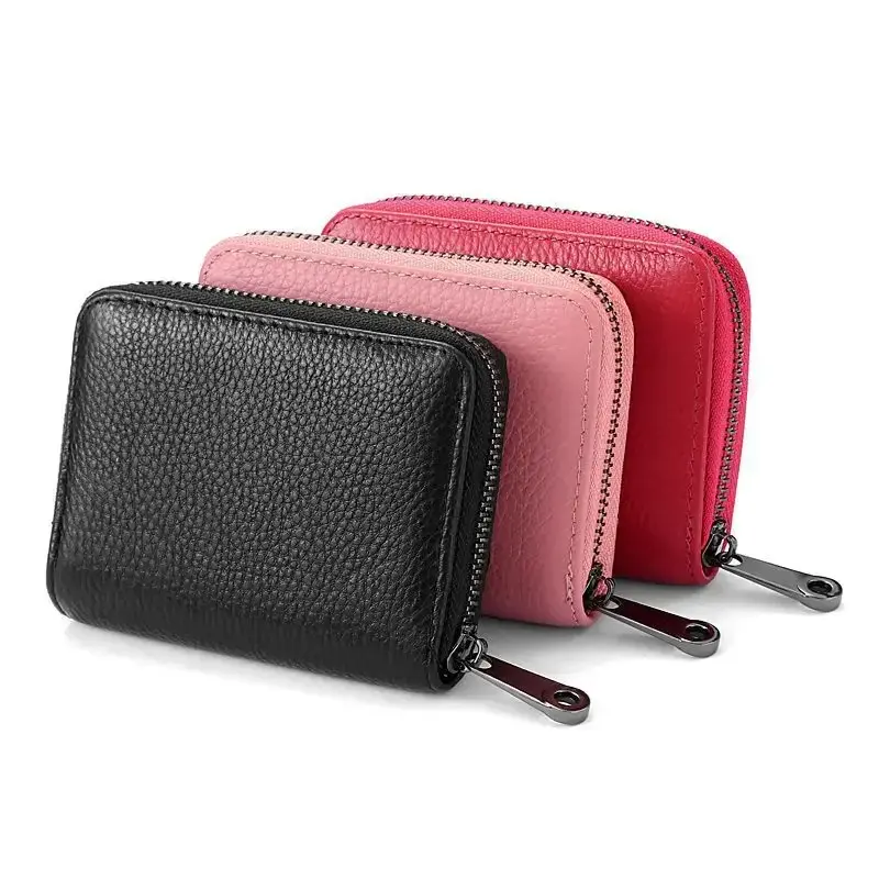 20 Card Slot Cards Holders PU Business Bank Credit Bus ID Card Holder Cover Coin Pouch Men Women Wallets Bag Organizer
