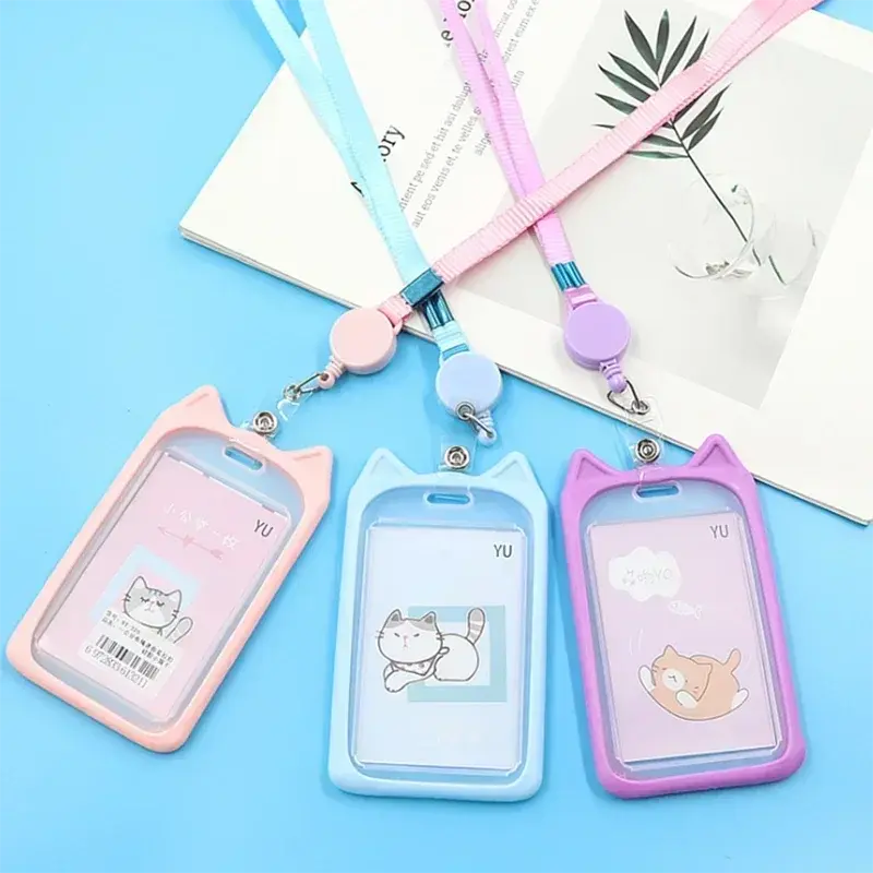 Student Nurse Fashion Lanyard ID Badge Reel Holder Bus Pass Case Bank Credit Card Holder Strap Cardholder Office Supplies
