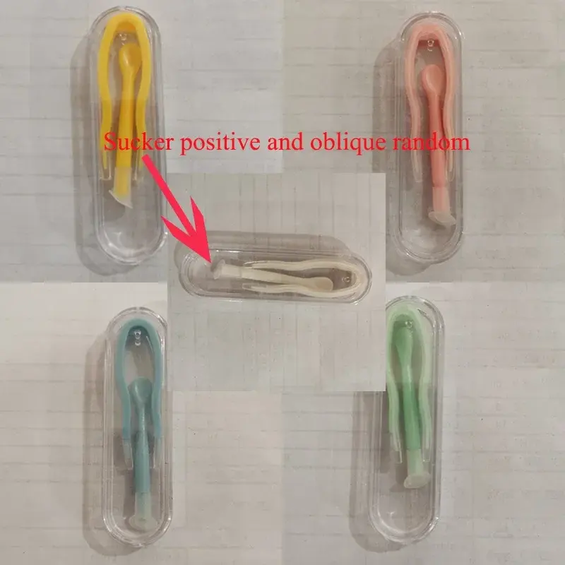 Silica Gel Contact Lenses Inserter Color Tweezers Suction Stick Eyes Care Tool Kit Contact Lens Case Clip Stick Tweezers Set Box