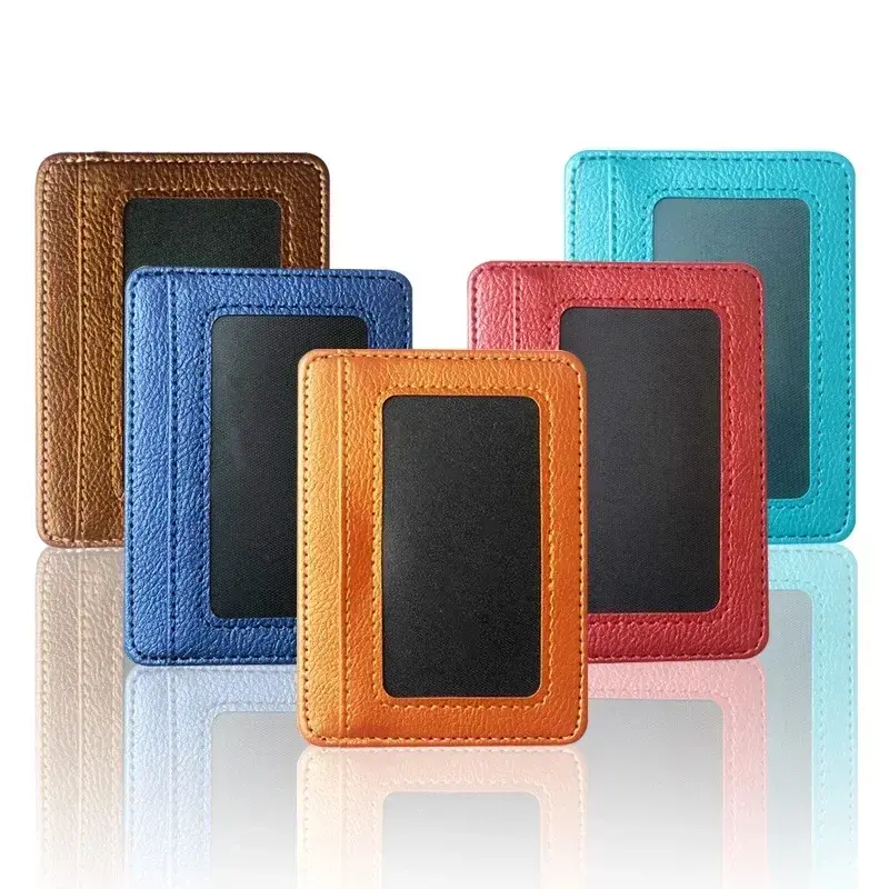 Slim Leather Card Holder for Women Credit Card ID Cards Cover Case Wallet Organizer Men Women Business Bank Card Holder Wallets