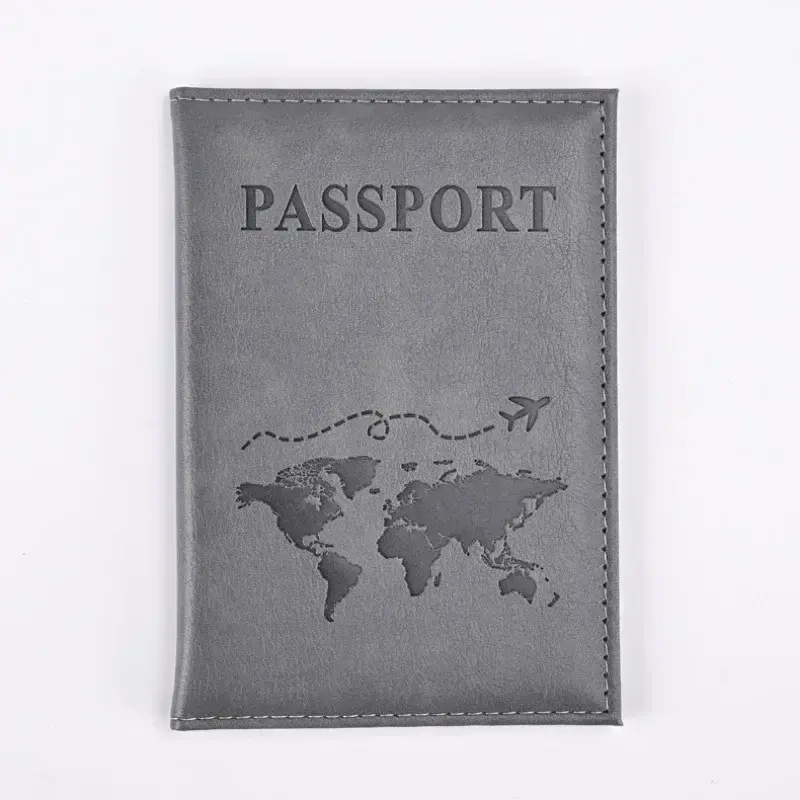 Travel Ticket Passport Protective Cover Men Women ID Card Holder Wallet Purse New Vintage PU Leather Passport Holder Case