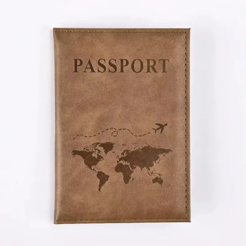 Travel Ticket Passport Protective Cover Men Women ID Card Holder Wallet Purse New Vintage PU Leather Passport Holder Case