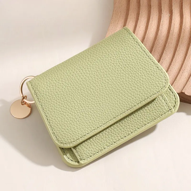 New Cute Wallets for Women Small Hasp Girl Credit Card Holder for PU Leather Coin Purse Female Wallet Short Purses for Women