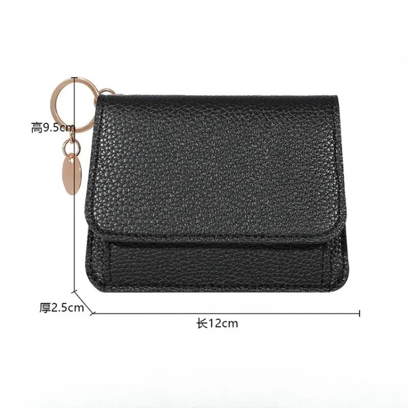 New Cute Wallets for Women Small Hasp Girl Credit Card Holder for PU Leather Coin Purse Female Wallet Short Purses for Women