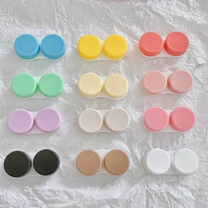 Mini Portable Contact Lens Case Eyes Contacts Care Container Box Contact Lenses Storage Box Color Contact Lens Box 1pcs