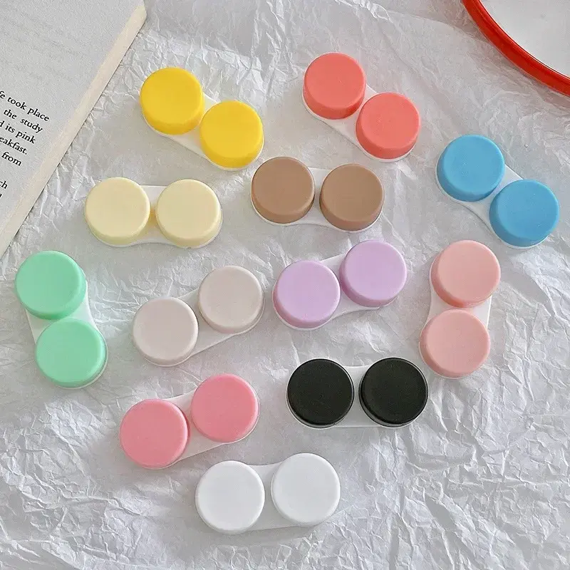 Mini Portable Contact Lens Case Eyes Contacts Care Container Box Contact Lenses Storage Box Color Contact Lens Box 1pcs