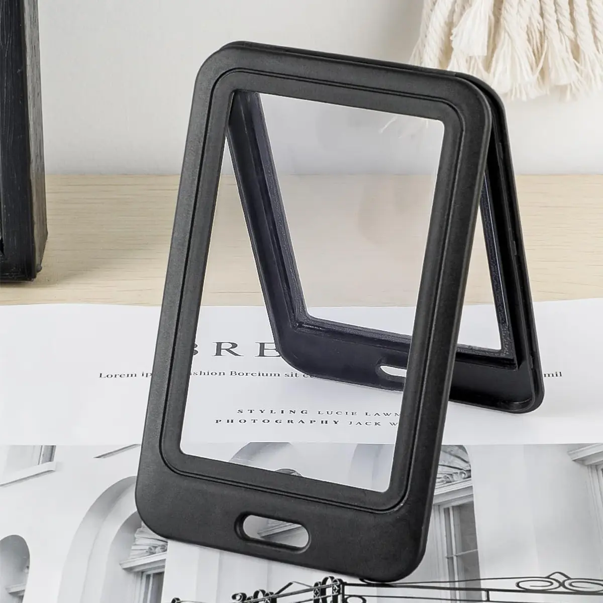 1 PCS Transparent Work Card Badge Holder Office Staff Employees ID Card Clear Pass Name Work Card Cover Case Sleeve Black