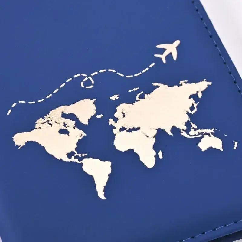 ID Card Passport Holder Wallet Clip Bags Pouch PU Leather Passport Protective Cover for Women Men Travel Passport Holder Case