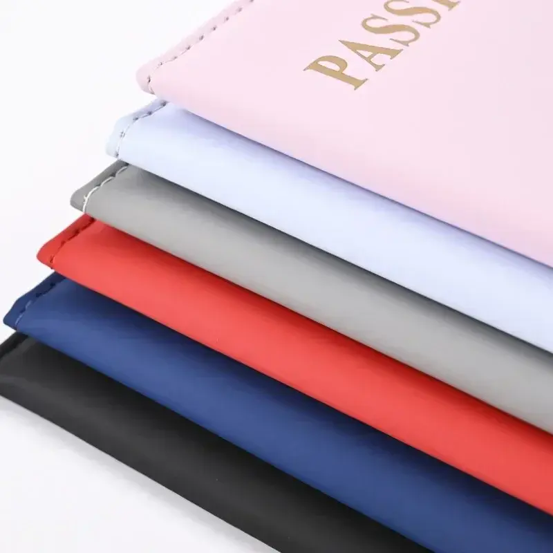 ID Card Passport Holder Wallet Clip Bags Pouch PU Leather Passport Protective Cover for Women Men Travel Passport Holder Case