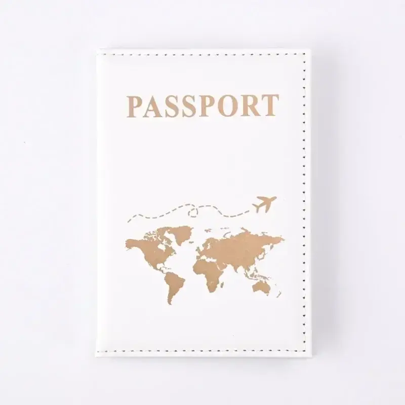 ID Card Passport Holder Wallet Clip Bags Pouch PU Leather Passport Protective Cover for Women Men Travel Passport Holder Case