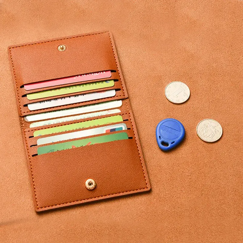 Ultra-thin Women Men Credit Card Bag Small Bank Card Business ID Card Holder Wallet Male Simple Card Holder Wallet Bag